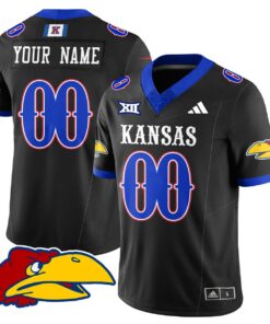 Custom Kansas Jayhawks Football Jersey Name, Number 2025 Limited Stitched