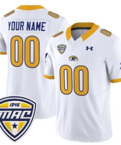 Alternative view of Custom Kent State Golden Flashes Jersey 2025 Limited Stitched