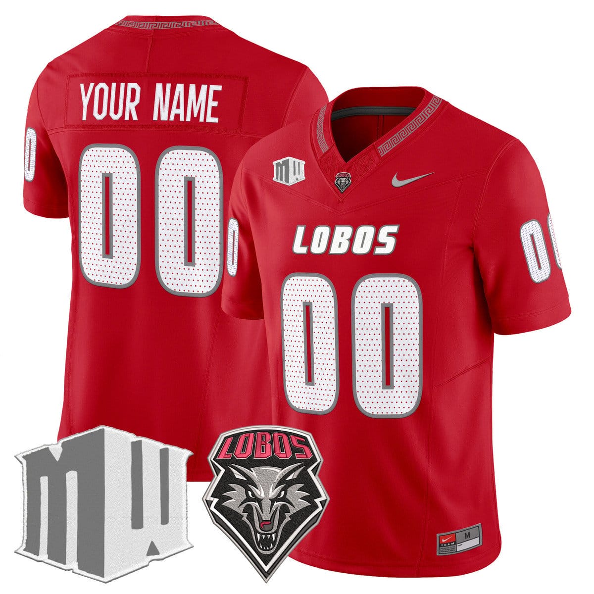 Custom New Mexico Lobos Jersey Name, Number 2025 Vapor Limited Stitched - Image 3