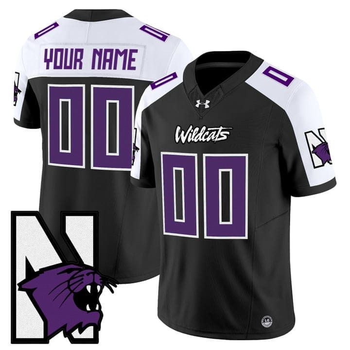 Custom Northwestern Wildcats Jersey Name, Number Honoring 95 Stitched 2 Custom Northwestern Wildcats Jersey Name, Number Honoring 95 Stitched - Image 2