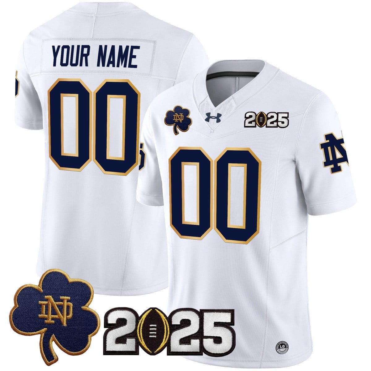 Custom Notre Dame Jersey Name, Number 2025 CFP Final Patch V3 Stitched 5 Custom Notre Dame Jersey Name, Number 2025 CFP Final Patch V3 Stitched - Image 5