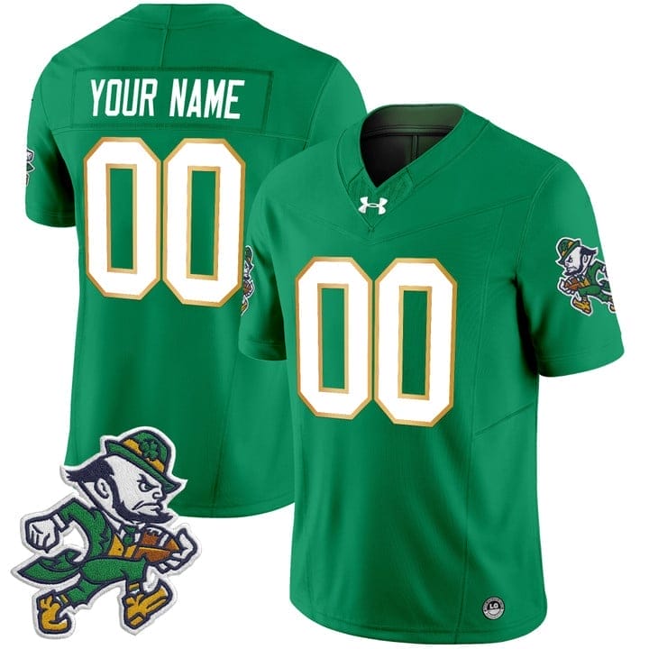 Custom Notre Dame Jersey Name, Number 2025 Gridiron Leprechaun Edition - Image 3
