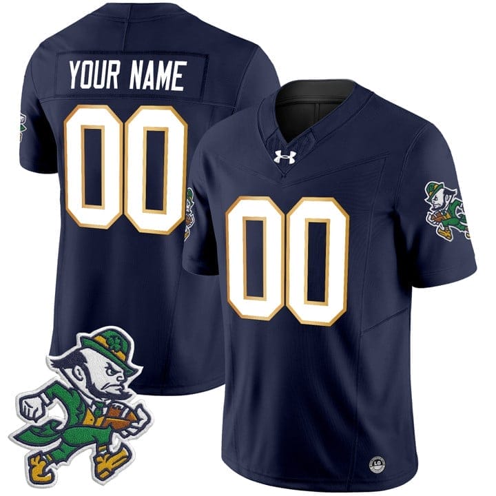 Custom Notre Dame Jersey Name, Number 2025 Gridiron Leprechaun Edition - Image 4