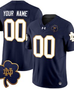 Custom Notre Dame Jersey Name Number 2025 Vapor Limited V3 Stitched Navy