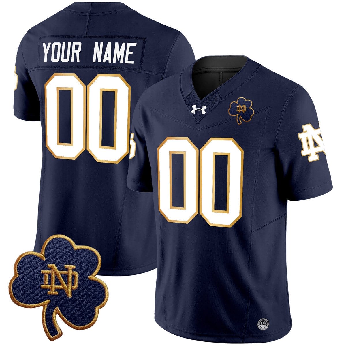 Custom Notre Dame Jersey Name, Number 2025 Vapor Limited V3 Stitched - Image 3