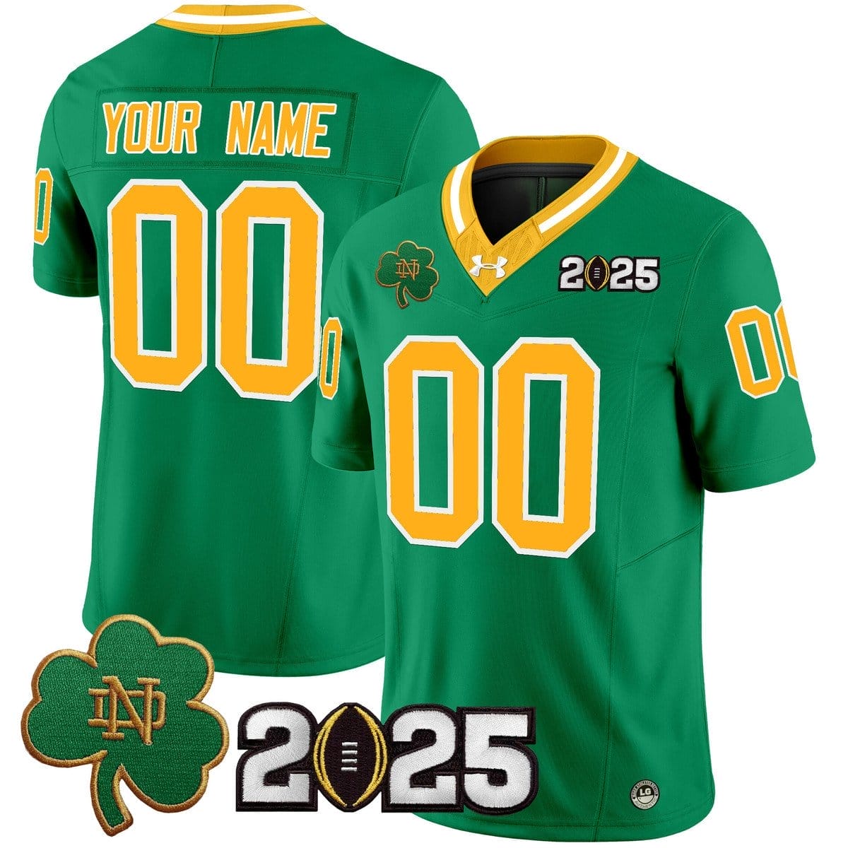 Custom Notre Dame Jersey Name, Number 2025 CFP Final Patch V3 Stitched 4 Custom Notre Dame Jersey Name, Number 2025 CFP Final Patch V3 Stitched - Image 4