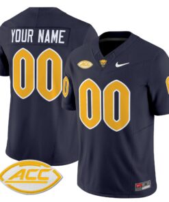 Custom Pittsburgh Panthers Jersey Name Number 2025 Limited Stitched Navy