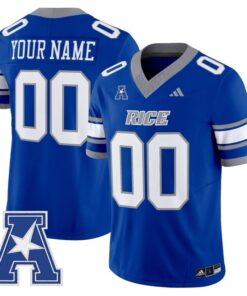 Custom Rice Owls Jersey Name, Number 2025 Vapor Limited Stitched Light Blue 6 Custom Rice Owls Jersey Name Number 2025 Vapor Limited Stitched Light Blue