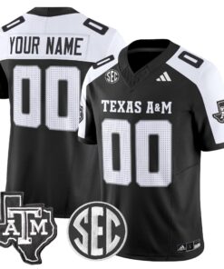 Custom Texas A&M Aggies Jersey Name, Number 2025 Vapor Stitched 7 Custom Texas A M Aggies Jersey Name Number 2025 Vapor Stitched Black Alternate