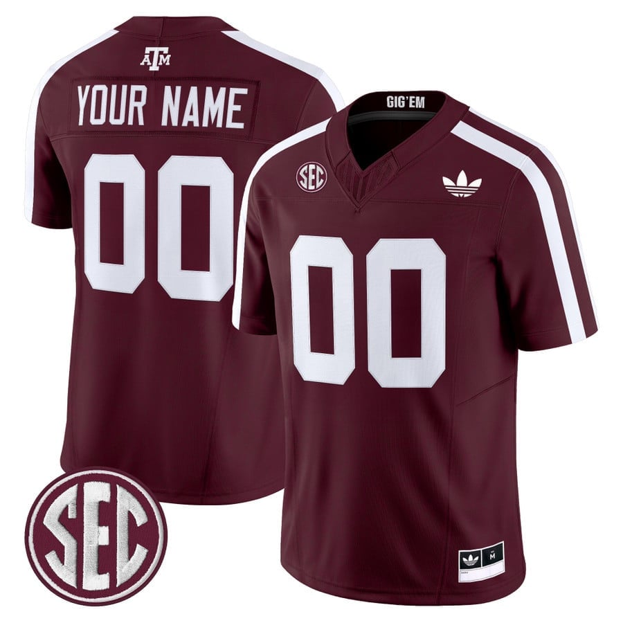Custom Texas A&M Aggies Jersey Name, Number 2025 Vapor V2 Stitched - Image 5