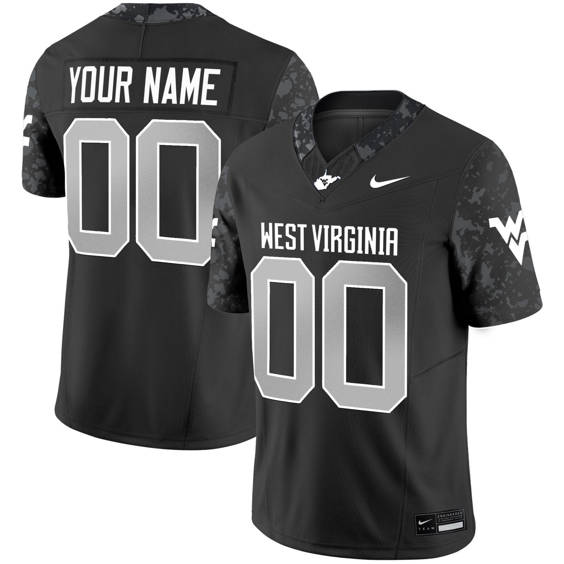 Custom West Virginia Mountaineers Jersey 2025 Vapor Limited Stitched Coal 34919902 4f8b 43aa 9dd8 f8f4d77a3372