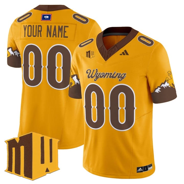 Custom Wyoming Cowboys Jersey Name, Number 2025 Vapor Limited Stitched - Image 4
