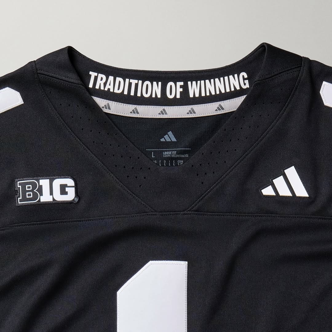Nebraska Football 2025 "Blackout" Jersey - All Stitched 2 Nebraska Football 2025 "Blackout" Jersey - All Stitched - Image 2