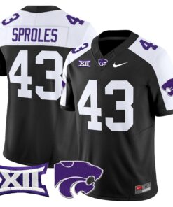 Darren Sproles Jersey 43 Kansas State Wildcats 2025 Limited Stitched Black Alter