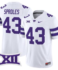 Darren Sproles Jersey 43 Kansas State Wildcats 2025 Limited Stitched White