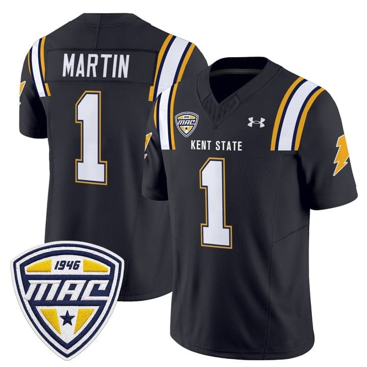 Dashawn Martin Jersey 1 Kent State Golden Flashes 2025 Stitched Dark Navy
