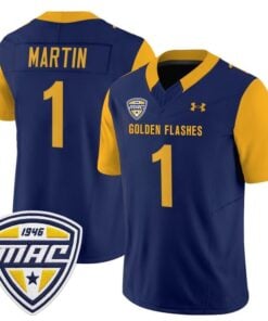 Dashawn Martin Jersey 1 Kent State Golden Flashes 2025 Stitched Navy