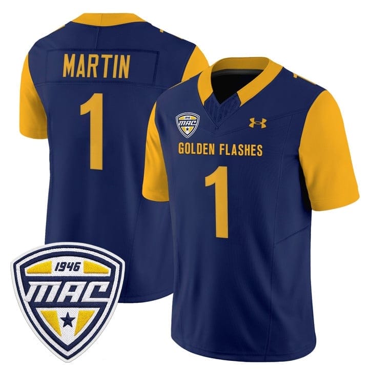 Dashawn Martin Jersey #1 Kent State Golden Flashes 2025 Stitched - Image 5