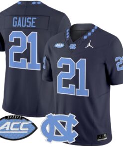 Davion Gause Jersey #21 North Carolina Tar Heels 2025 Limited Stitched 9 Davion Gause Jersey 21 North Carolina Tar Heels 2025 Limited Stitched Navy