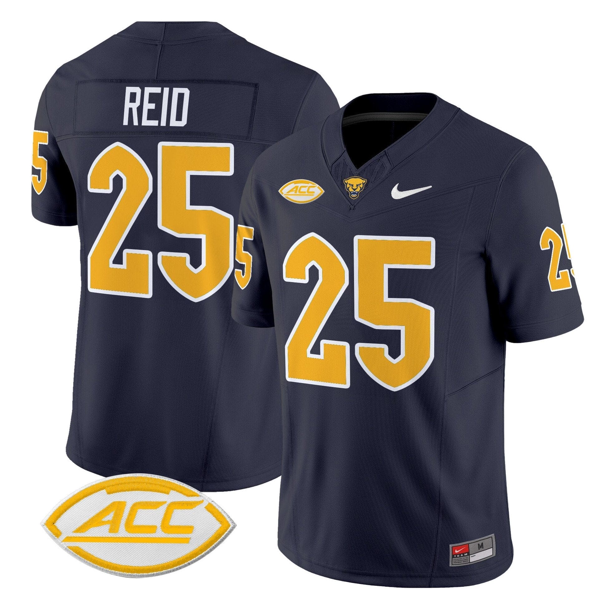 Desmond Reid Jersey #25 Pittsburgh Panthers 2025 Limited Stitched 4 Desmond Reid Jersey #25 Pittsburgh Panthers 2025 Limited Stitched - Image 4