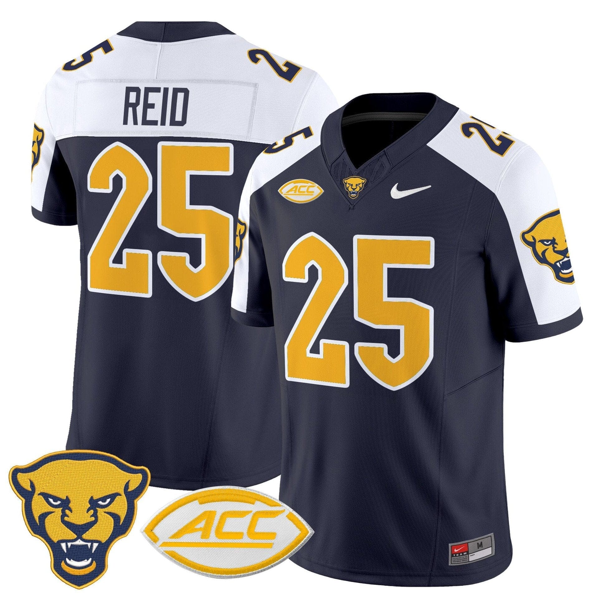 Desmond Reid Jersey #25 Pittsburgh Panthers 2025 Limited Stitched 3 Desmond Reid Jersey #25 Pittsburgh Panthers 2025 Limited Stitched - Image 3