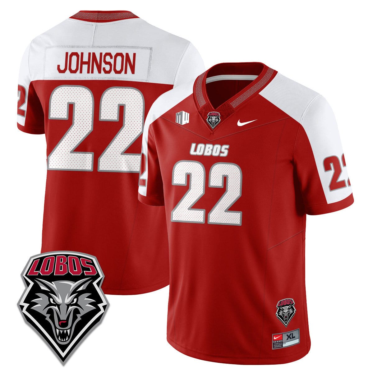 Dimitri Johnson Jersey #22 UNM Lobo Football 2025 Stitched 3 Dimitri Johnson Jersey #22 UNM Lobo Football 2025 Stitched - Image 3