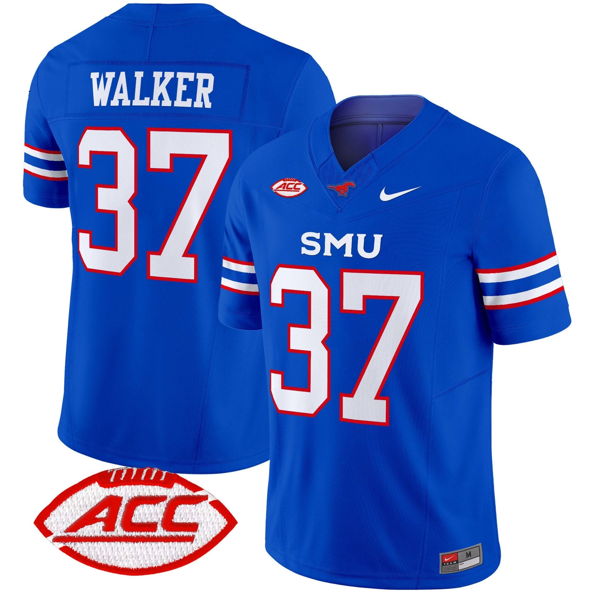 Doak Walker Jersey #37 SMU Mustangs 2025 Vapor Limited Stitched - Image 3