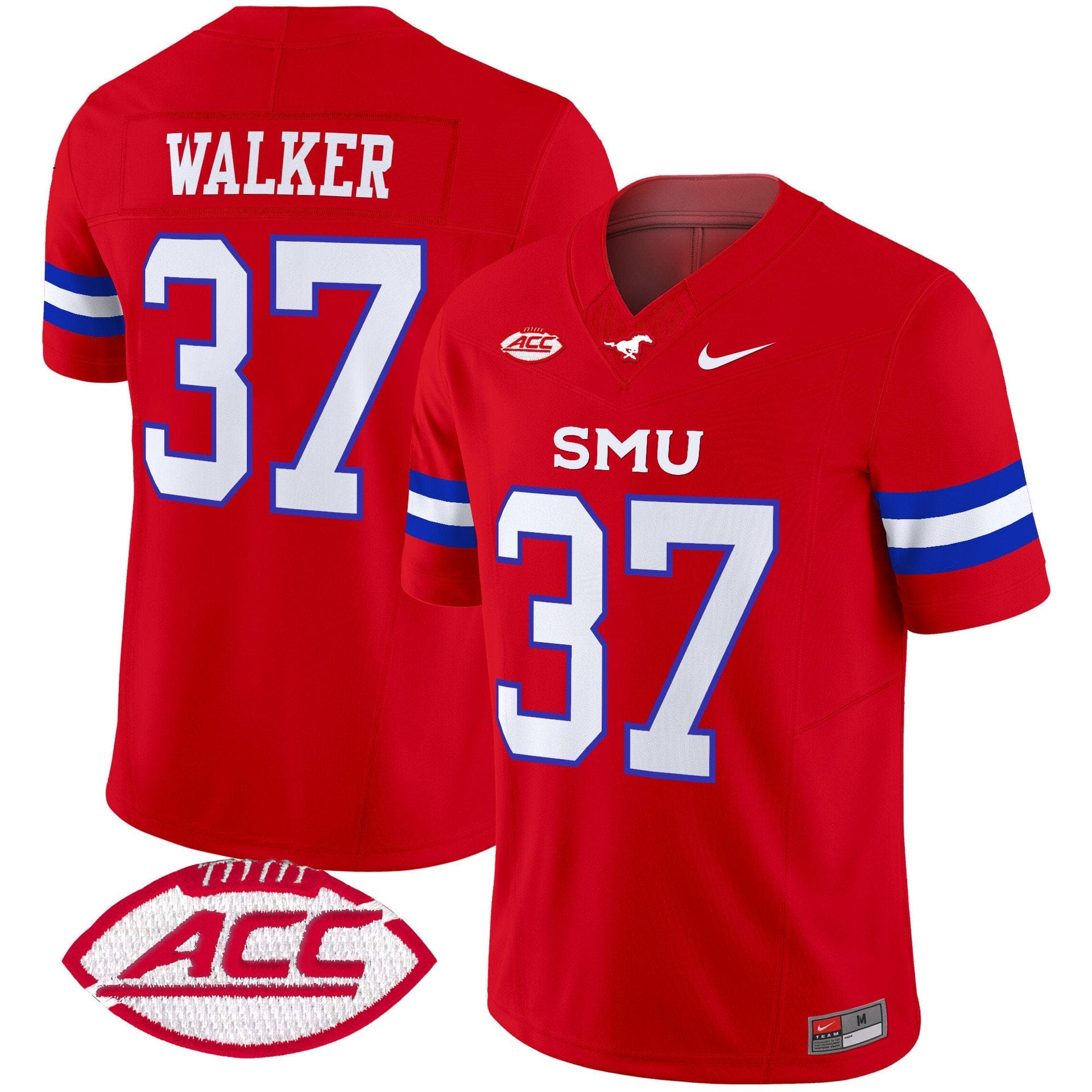 Doak Walker Jersey #37 SMU Mustangs 2025 Vapor Limited Stitched - Image 5
