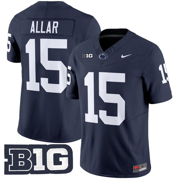 Drew Allar Jersey #15 Penn State Vapor Limited 2025 Stitched - Image 3