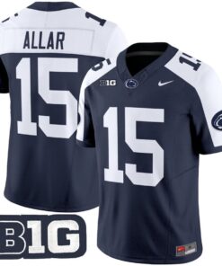Drew Allar Jersey 15 Penn State Vapor Limited 2025 Stitched Navy Alternate