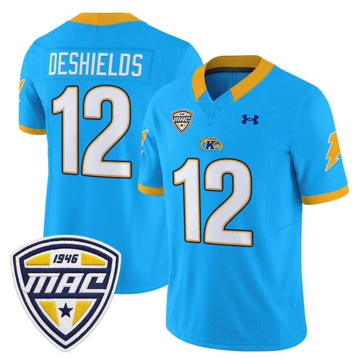 Dru DeShields Jersey #12 Kent State Golden Flashes 2025 Stitched - Image 3