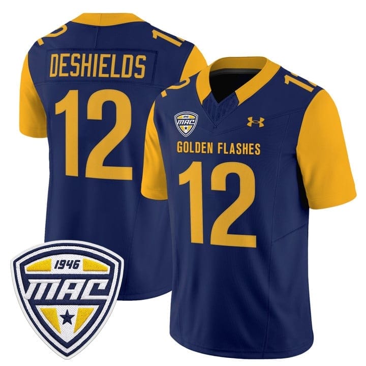 Dru DeShields Jersey #12 Kent State Golden Flashes 2025 Stitched - Image 5