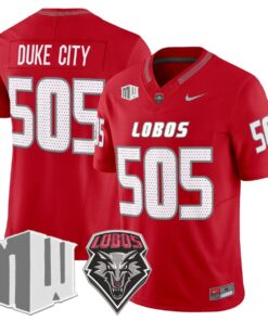 Duke City Jersey #505 New Mexico Lobos 2025 Vapor Limited Stitched 5 Duke City Jersey 505 New Mexico Lobos 2025 Vapor Limited Stitched Red