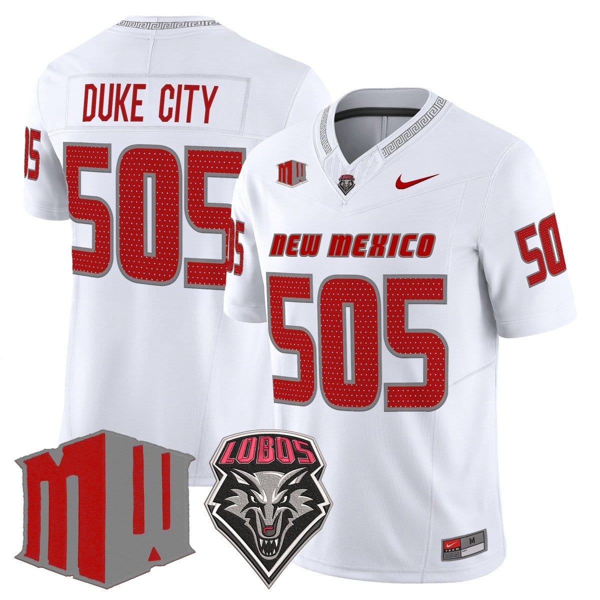 Duke City Jersey #505 New Mexico Lobos 2025 Vapor Limited Stitched 2 Duke City Jersey #505 New Mexico Lobos 2025 Vapor Limited Stitched - Image 2