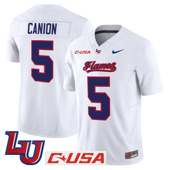 Elijah Canion Jersey 25 Liberty Flames 2025 Vapor Limited Stitched White