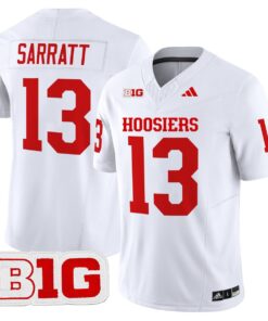 Alternative view of Elijah Sarratt Jersey #13 Indiana Hoosiers 2025 Limited Stitched
