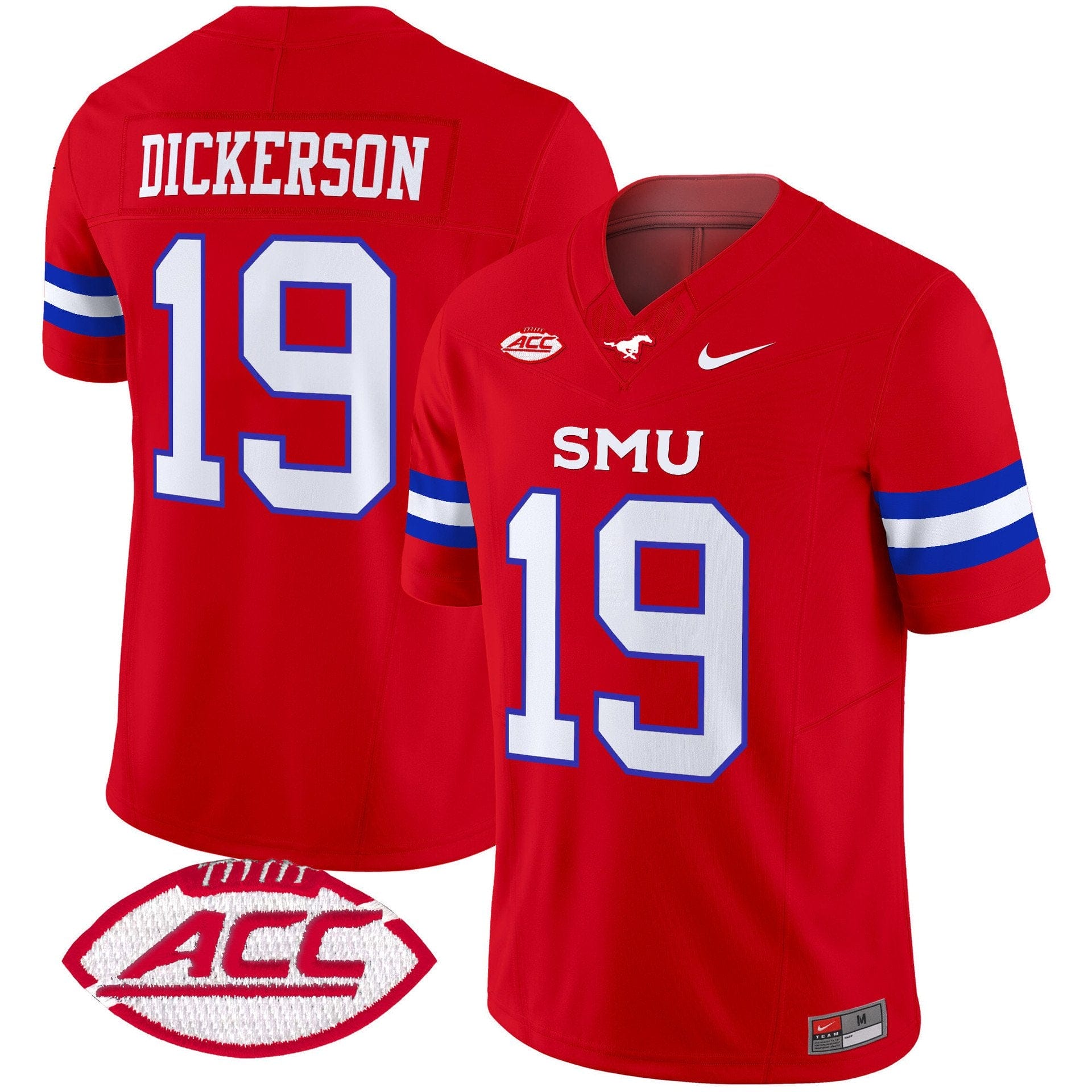Eric Dickerson Jersey #19 SMU Mustangs 2025 Vapor Limited Stitched - Image 5