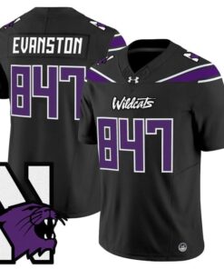 Evanston Jersey #847 Northwestern Wildcats Honoring 95 Vapor Limited Stitched