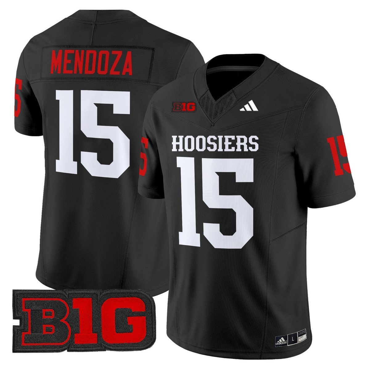 Fernando Mendoza Jersey 15 Indiana Hoosiers 2025 Limited Stitched Black