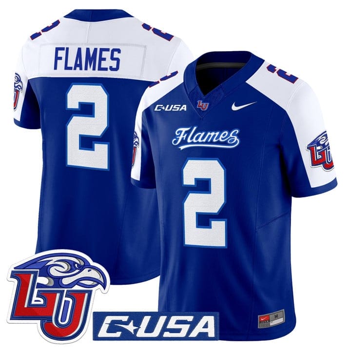 Flames Jersey #2 Liberty Flames 2025 Vapor Limited Stitched - Image 3
