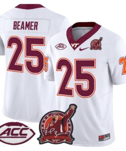 Frank Beamer Jersey #25 Virginia Tech Hokies Coach Frank Beamer 2025