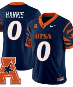 Alternative view of Frank Harris Jersey #0 UTSA Roadrunners 2025 Vapor Limited V2 Stitched