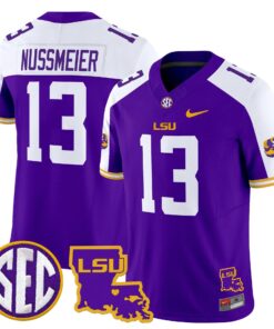 Garrett Nussmeier Jersey #13 LSU Tigers 2025 Louisiana Patch Stitched 8 Garrett Nussmeier Jersey 13 LSU Tigers 2025 Louisiana Patch Stitched Purple Alter 62e9643d f24e 4738 b845 a1407eea112a