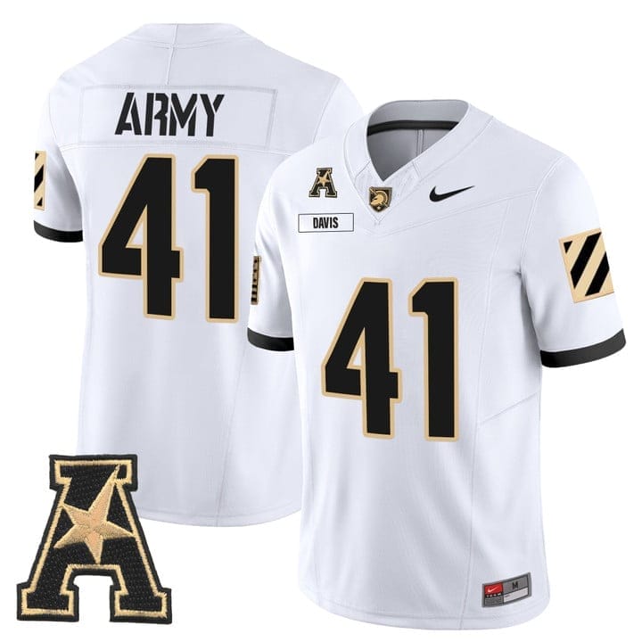 Glenn Davis Jersey #41 Army Black Knights 2025 Vapor Stitched - Image 5