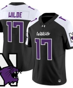 Alternative view of Griffin Wilde Jersey #17 Northwestern Wildcats Honoring 95 Vapor Limited Stitched