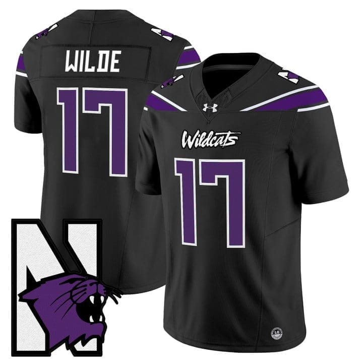 Griffin Wilde Jersey #17 Northwestern Wildcats Honoring 95 Vapor Limited Stitched 7 Griffin Wildeing 95 Stitched Black