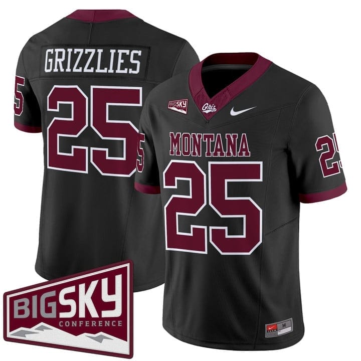 Grizzlies Jersey #25 Montana Grizzlies 2025 Vapor Limited Stitched 1 Grizzlies Jersey #25 Montana Grizzlies 2025 Vapor Limited Stitched