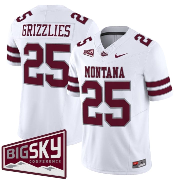 Grizzlies Jersey #25 Montana Grizzlies 2025 Vapor Limited Stitched 2 Grizzlies Jersey #25 Montana Grizzlies 2025 Vapor Limited Stitched - Image 2