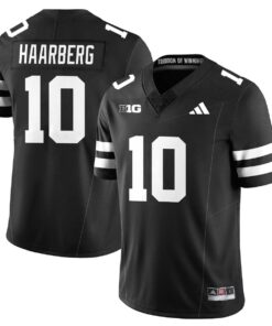 Heinrich Haarberg Jersey #10 Nebraska Football 2025 Blackout Stitched