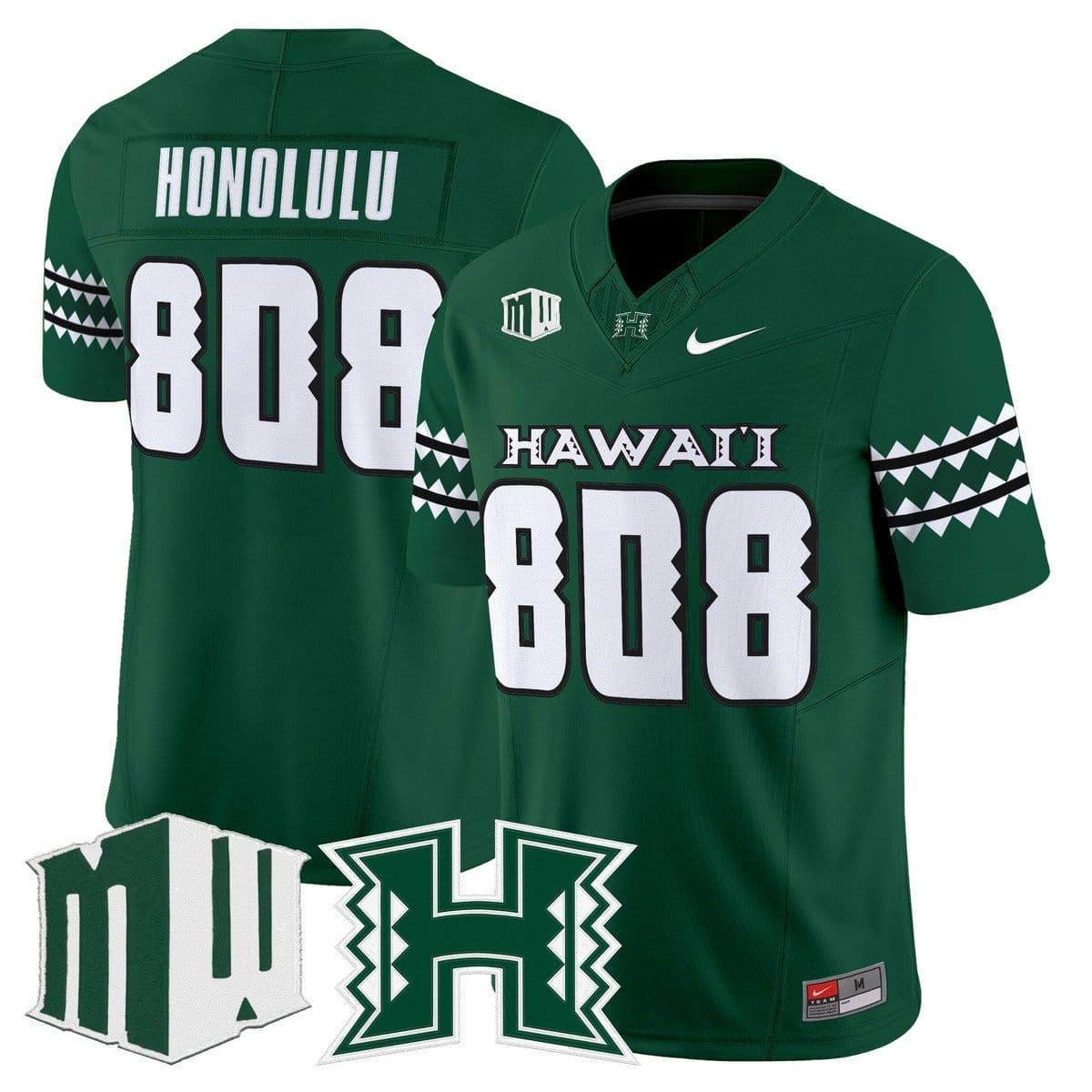 Honolulu Jersey #808 Hawai'i Rainbow Warriors 2025 Vapor Stitched 3 Honolulu Jersey #808 Hawai'i Rainbow Warriors 2025 Vapor Stitched - Image 3